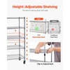 image:imageVEVOR 5Tier Rolling Bin Storage Rack 12 Organizer Bins Bin Rack Storage Steel Wire Shelving System with Wheels Mobile Tool Organizer for Garage Warehouse Office Restaurant Classroom Kitchen5Tier 12 Bins