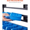 image:imageVEVOR 5Tier Rolling Bin Storage Rack 12 Organizer Bins Bin Rack Storage Steel Wire Shelving System with Wheels Mobile Tool Organizer for Garage Warehouse Office Restaurant Classroom Kitchen5Tier 68 Bins