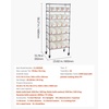 image:imageVEVOR 5Tier Rolling Bin Storage Rack 12 Organizer Bins Bin Rack Storage Steel Wire Shelving System with Wheels Mobile Tool Organizer for Garage Warehouse Office Restaurant Classroom Kitchen7Tier 24 Bins