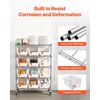 image:imageVEVOR 5Tier Rolling Bin Storage Rack 12 Organizer Bins Bin Rack Storage Steel Wire Shelving System with Wheels Mobile Tool Organizer for Garage Warehouse Office Restaurant Classroom Kitchen5Tier 12 Bins