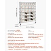 image:imageVEVOR 5Tier Rolling Bin Storage Rack 12 Organizer Bins Bin Rack Storage Steel Wire Shelving System with Wheels Mobile Tool Organizer for Garage Warehouse Office Restaurant Classroom Kitchen7Tier 26 Bins