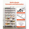image:imageVEVOR 5Tier Rolling Bin Storage Rack 16 Organizer Bins Bin Rack Storage Steel Wire Shelving System with Wheels Mobile Tool Organizer for Garage Warehouse Office Restaurant Classroom Kitchen8Tier 26 Bins