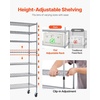 image:imageVEVOR 5Tier Rolling Bin Storage Rack 16 Organizer Bins Bin Rack Storage Steel Wire Shelving System with Wheels Mobile Tool Organizer for Garage Warehouse Office Restaurant Classroom Kitchen7Tier 22 Bins