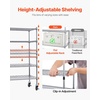 image:imageVEVOR 5Tier Rolling Bin Storage Rack 16 Organizer Bins Bin Rack Storage Steel Wire Shelving System with Wheels Mobile Tool Organizer for Garage Warehouse Office Restaurant Classroom Kitchen5Tier 16 Bins