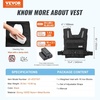 image:imageVEVOR Adjustable Weighted Vest 1120lb2032lbs35lbs40lbs Weight Vest with 6 Ironsand Weights and Reflective Stripe Workout Equipment for Strength Training Running Jogging35 lbs