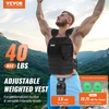 image:imageVEVOR Adjustable Weighted Vest 1120lb2032lbs35lbs40lbs Weight Vest with 6 Ironsand Weights and Reflective Stripe Workout Equipment for Strength Training Running Jogging40 lbs