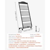 image:imageVEVOR Brochure Display Rack 4Tier Magazine Literature Display Stand with Wheels Movable Floor Standing Magazine Rack Heavy Duty Newspaper Catalog Holders for Shop Exhibitions Office Craft Fairs4Tier 254 W