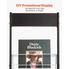 image:imageVEVOR Brochure Display Rack 4Tier Magazine Literature Display Stand with Wheels Movable Floor Standing Magazine Rack Heavy Duty Newspaper Catalog Holders for Shop Exhibitions Office Craft Fairs6Tier 128 W