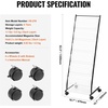 image:imageVEVOR Brochure Display Rack 4Tier Magazine Literature Display Stand with Wheels Movable Floor Standing Magazine Rack Heavy Duty Newspaper Catalog Holders for Shop Exhibitions Office Craft Fairs6Tier 187 W