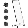 image:imageVEVOR Brochure Display Rack 4Tier Magazine Literature Display Stand with Wheels Movable Floor Standing Magazine Rack Heavy Duty Newspaper Catalog Holders for Shop Exhibitions Office Craft Fairs6Tier 187 W