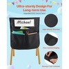 image:imageVEVOR Chair Pockets for Classroom 24 Pack 14 x 15 Inches Chairback Buddy Pocket with Name Tag Back of Chair Organizer for Kids in Classroom Kindergarten School and Home BlackBlack 24 Pack
