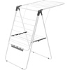 image:imageVEVOR Clothes Drying Rack 2Tier Foldable Laundry Dryer Rack with Sock Clips amp 31 Dry Rods Metal Height Adjustable Drying Racks for Outdoor amp Indoor FreeStanding amp SpaceSaving Hanger White545D x 236W x 394H