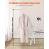 image:imageVEVOR Clothes Drying Rack 2Tier Foldable Laundry Dryer Rack with Sock Clips amp 31 Dry Rods Metal Height Adjustable Drying Racks for Outdoor amp Indoor FreeStanding amp SpaceSaving Hanger White59D x 236W x 417H