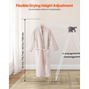 image:imageVEVOR Clothes Drying Rack 2Tier Foldable Laundry Dryer Rack with Sock Clips amp 31 Dry Rods Metal Height Adjustable Drying Racks for Outdoor amp Indoor FreeStanding amp SpaceSaving Hanger White545D x 236W x 394H
