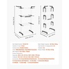 image:imageVEVOR Clothes Drying Rack 4Tier Foldable Laundry Dryer Rack Metal Drying Racks with 24 Drying Rods FreeStanding and Portable Hanger with 4 Castors and Two Side Wings for Outdoor amp Indoor Use4 Tier  495D x 25W x 675H