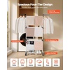 image:imageVEVOR Clothes Drying Rack 4Tier Foldable Laundry Dryer Rack Metal Drying Racks with 24 Drying Rods FreeStanding and Portable Hanger with 4 Castors and Two Side Wings for Outdoor amp Indoor Use4 Tier  495D x 25W x 675H