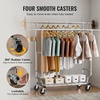 image:imageVEVOR Clothes Rack Rolling Clothing Garment Rack Extendable Carbon Steel Clothing Racks with Wheels for Bedroom Laundry Living Room2Rod 215D x 754W x 735H