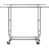 image:imageVEVOR Clothes Rack Rolling Clothing Garment Rack Extendable Carbon Steel Clothing Racks with Wheels for Bedroom Laundry Living Room2Rod 215D x 754W x 735H