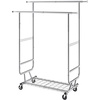 image:imageVEVOR Clothes Rack Rolling Clothing Garment Rack Extendable Carbon Steel Clothing Racks with Wheels for Bedroom Laundry Living Room2Rod 215D x 754W x 735H