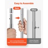 image:imageVEVOR Clothes Rack Rolling Clothing Garment Rack Extendable Carbon Steel Clothing Racks with Wheels for Bedroom Laundry Living RoomModern