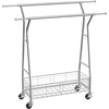 image:imageVEVOR Clothes Rack Rolling Clothing Garment Rack Extendable Carbon Steel Clothing Racks with Wheels for Bedroom Laundry Living RoomModern