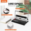 image:imageVEVOR Coil Binding Machine Manual Book Maker 34Holes Binding 120 Sheets Punch Binder with Adjustable Side Margin for Letter Size A4 A5Coil Binding