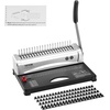 image:imageVEVOR Coil Binding Machine Manual Book Maker 34Holes Binding 120 Sheets Punch Binder with Adjustable Side Margin for Letter Size A4 A5Comb Binding