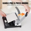 image:imageVEVOR Coil Binding Machine Manual Book Maker 34Holes Binding 120 Sheets Punch Binder with Adjustable Side Margin for Letter Size A4 A5Comb Binding
