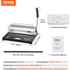 image:imageVEVOR Coil Binding Machine Manual Book Maker 34Holes Binding 120 Sheets Punch Binder with Adjustable Side Margin for Letter Size A4 A5Comb Binding