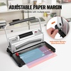 image:imageVEVOR Coil Binding Machine Manual Book Maker 34Holes Binding 120 Sheets Punch Binder with Adjustable Side Margin for Letter Size A4 A5Electric Binding