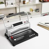 image:imageVEVOR Coil Binding Machine Manual Book Maker 34Holes Binding 120 Sheets Punch Binder with Adjustable Side Margin for Letter Size A4 A5Electric Binding