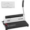 image:imageVEVOR Coil Binding Machine Manual Book Maker 34Holes Binding 120 Sheets Punch Binder with Adjustable Side Margin for Letter Size A4 A5Wire Binding