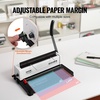 image:imageVEVOR Coil Binding Machine Manual Book Maker 34Holes Binding 120 Sheets Punch Binder with Adjustable Side Margin for Letter Size A4 A5Wire Binding