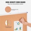 image:imageVEVOR Cork Board for Walls DoubleSided Cork 24 x 18 Bulletin Board Vision Board Push Pin Board with Framed for Office Home and School120 x 90