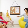 image:imageVEVOR Cork Board for Walls DoubleSided Cork 24 x 18 Bulletin Board Vision Board Push Pin Board with Framed for Office Home and School24 x 18