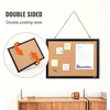 image:imageVEVOR Cork Board for Walls DoubleSided Cork 24 x 18 Bulletin Board Vision Board Push Pin Board with Framed for Office Home and School24 x 18