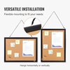 image:imageVEVOR Cork Board for Walls DoubleSided Cork 24 x 18 Bulletin Board Vision Board Push Pin Board with Framed for Office Home and School24 x 18