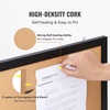 image:imageVEVOR Cork Board for Walls DoubleSided Cork 24 x 18 Bulletin Board Vision Board Push Pin Board with Framed for Office Home and School24 x 18