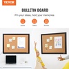 image:imageVEVOR Cork Board for Walls DoubleSided Cork 24 x 18 Bulletin Board Vision Board Push Pin Board with Framed for Office Home and School24 x 36