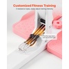 image:imageVEVOR Deep Squat Machine Adjustable Glutes Trainer Machine with 3 HighStrength Resistance Bands Folding Core Leg and Glutes Exercise Trainer Push Up Workout Equipment at Home Gym Pink  White