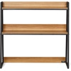 image:imageVEVOR Desktop Bookshelf Storage Organizer with 5 Shelves for Computer Desk Wooden Shelf Desk Hutch with AntiSlip Feet Pads Desk Top Display Rack for Office Home amp Dorm WhiteWood