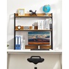 image:imageVEVOR Desktop Bookshelf Storage Organizer with 5 Shelves for Computer Desk Wooden Shelf Desk Hutch with AntiSlip Feet Pads Desk Top Display Rack for Office Home amp Dorm WhiteWood