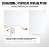 image:imageVEVOR Dry Erase Calendar for Wall 36 x 24 Inches Whiteboard Calendar Monthly Planner Magnetic Dry Erase Board 1 Magnetic Erase amp 2 Dry Erase Marker amp Movable Tray for Restaurant Office Home Schoolwhite glass whiteboard