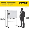 image:imageVEVOR Dry Erase Calendar for Wall 36 x 24 Inches Whiteboard Calendar Monthly Planner Magnetic Dry Erase Board 1 Magnetic Erase amp 2 Dry Erase Marker amp Movable Tray for Restaurant Office Home Schoolwhite rolling whiteboard