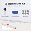 image:imageVEVOR Dry Erase Calendar for Wall 36 x 24 Inches Whiteboard Calendar Monthly Planner Magnetic Dry Erase Board 1 Magnetic Erase amp 2 Dry Erase Marker amp Movable Tray for Restaurant Office Home Schoolwhite hanging whiteboard