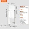 image:imageVEVOR Dry Erase Calendar for Wall 36 x 24 Inches Whiteboard Calendar Monthly Planner Magnetic Dry Erase Board 1 Magnetic Erase amp 2 Dry Erase Marker amp Movable Tray for Restaurant Office Home Schoolwhite rolling whiteboard