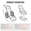 image:imageVEVOR Game Carts for Hunting 300 LBS Deer Cart Game Hauler Hawk Crawler Hawk Hunting All Terrain Folding Cart Deer Hauling HeavyDuty Utility Gear Dolly for Hunting Fishing Hiking500lbs2wheels