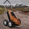 image:imageVEVOR Game Carts for Hunting 300 LBS Deer Cart Game Hauler Hawk Crawler Hawk Hunting All Terrain Folding Cart Deer Hauling HeavyDuty Utility Gear Dolly for Hunting Fishing Hiking500lbs4wheelsAluminum Frame