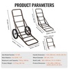 image:imageVEVOR Game Carts for Hunting 300 LBS Deer Cart Game Hauler Hawk Crawler Hawk Hunting All Terrain Folding Cart Deer Hauling HeavyDuty Utility Gear Dolly for Hunting Fishing Hiking300lbs2wheels