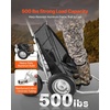 image:imageVEVOR Game Carts for Hunting 300 LBS Deer Cart Game Hauler Hawk Crawler Hawk Hunting All Terrain Folding Cart Deer Hauling HeavyDuty Utility Gear Dolly for Hunting Fishing Hiking500lbs4wheelsAluminum Frame